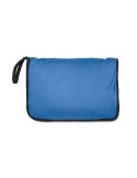Couvertures de voyage 2 en 1 personnalisables et confortables COZY Matières : PET Couleurs : bleu marquage laser ultra précis