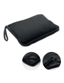 Couvertures de voyage 2 en 1 personnalisables et confortables COZY Matières : PET Couleurs : noir personnalisable avec votre log