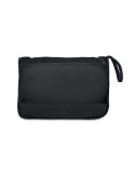 Couvertures de voyage 2 en 1 personnalisables et confortables COZY Matières : PET Couleurs : noir cadeau entreprise pas cher