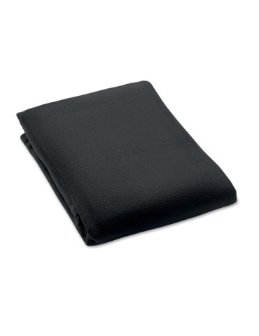 Couvertures de voyage 2 en 1 personnalisables et confortables COZY Matières : PET Couleurs : noir cadeau client original