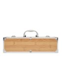 Ustensiles de BBQ personnalisables en acier inox - TOOLDERA Matières : acier inoxydable Couleurs : bois personnalisable avec vot