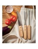Ustensiles de BBQ personnalisables en acier inox - TOOLDERA Matières : acier inoxydable Couleurs : bois livraison express 24h 48