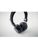 Casque sans fil pliable en ABS personnalisé TONE Matières : ABS Couleurs : noir personnalisation rapide en France