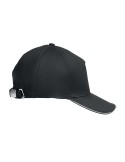 Casquette LED en coton 5 pans personnalisable LUZCAP Matières : coton Couleurs : noir impression haute définition