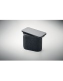 Enceinte sans fil personnalisable 15W avec chargeur WUSIC Matières : ABS Couleurs : noir marquage laser ultra précis