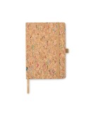 Cahier A5 personnalisable en liège de couleur CORNOTA Matières : papier Couleurs : beige cadeau entreprise pas cher