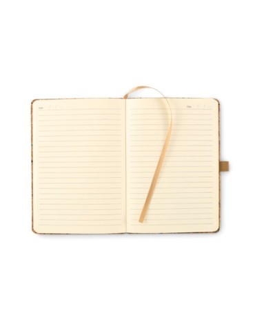 Cahier A5 personnalisable en liège de couleur CORNOTA Matières : papier Couleurs : beige goodies publicitaire événementiel