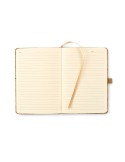 Cahier A5 personnalisable en liège de couleur CORNOTA Matières : papier Couleurs : beige goodies publicitaire événementiel