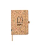 Cahier A5 personnalisable en liège de couleur CORNOTA Matières : papier Couleurs : beige impression haute définition