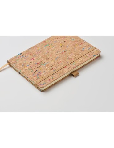 Cahier A5 personnalisable en liège de couleur CORNOTA Matières : papier Couleurs : beige marquage laser ultra précis