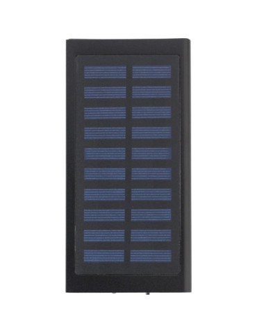Power bank solaire  en aluminium 8 000mAh - Adriana Matières : aluminium Couleurs : noir