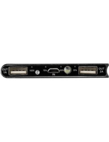 Power bank solaire en aluminium, 8 000mAh Adriana 2