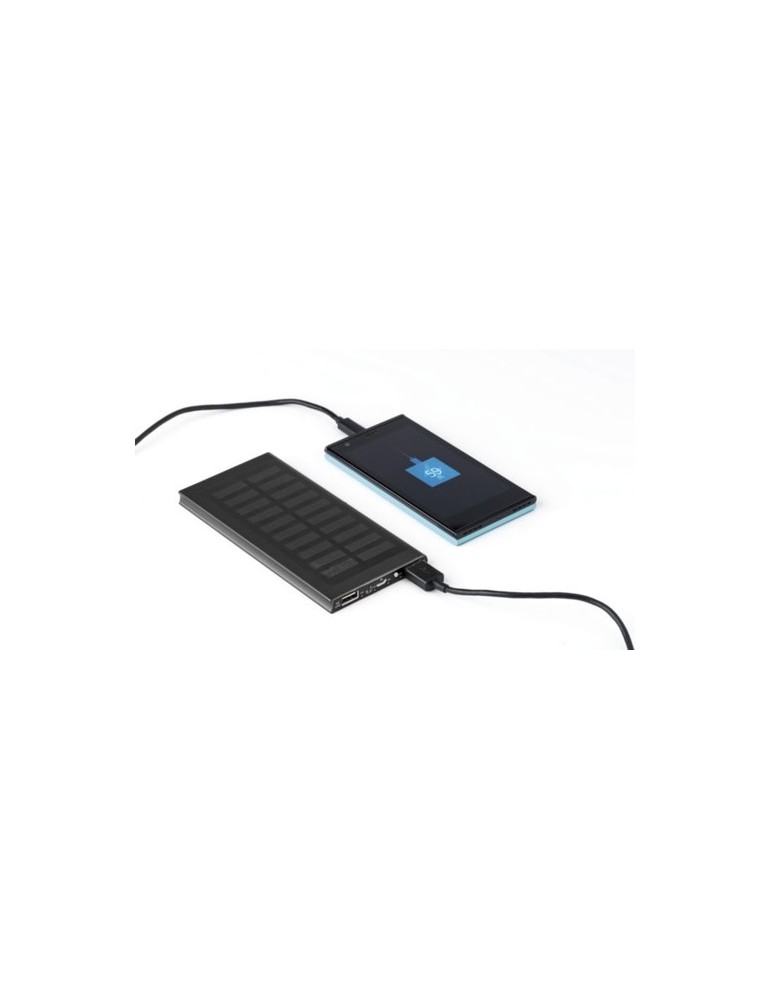 Power bank solaire en aluminium, 8 000mAh Adriana
