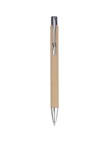Stylo bille personnalisé en carton recyclé Debra marquage laser ultra précis