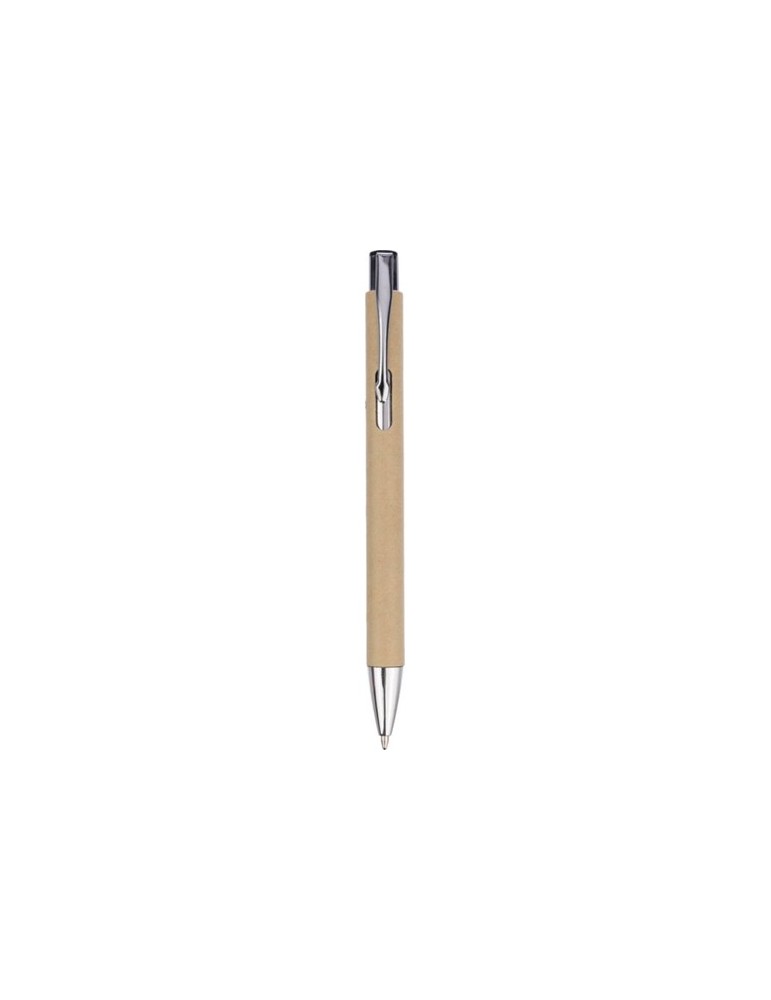 Stylo bille personnalisé en carton recyclé Debra marquage laser ultra précis