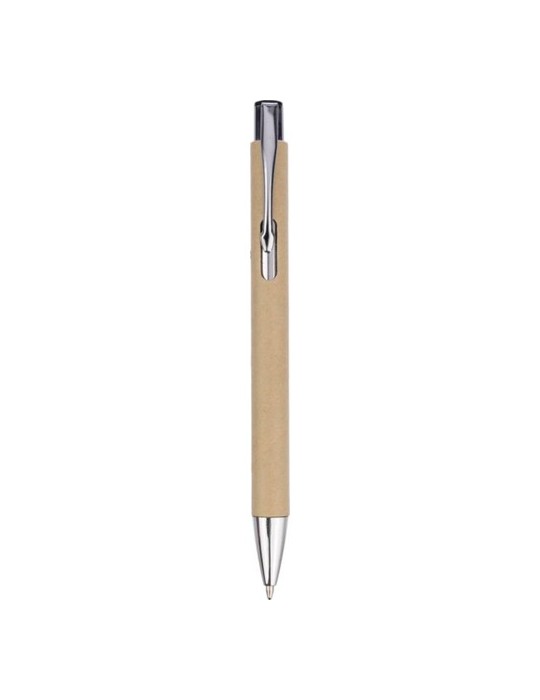 Stylo bille personnalisé en carton recyclé Debra marquage laser ultra précis