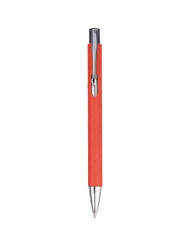 Stylo bille personnalisé en carton recyclé Debra impression haute définition