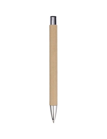 Stylo bille personnalisé en carton recyclé Debra marquage couleur éclatante