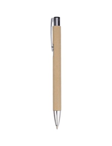 Stylo bille personnalisé en carton recyclé Debra objet promo petit budget