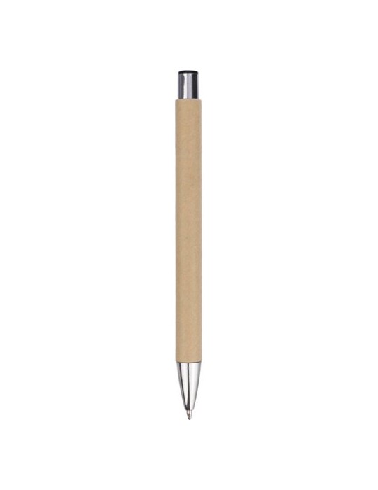 Stylo bille personnalisé en carton recyclé Debra cadeau client original