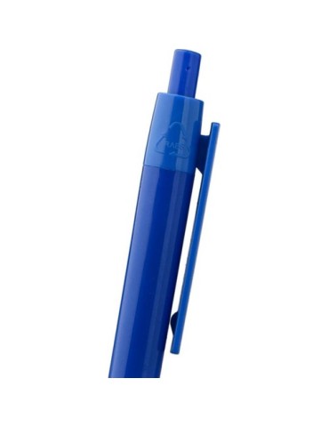 Stylo bille personnalisé en ABS recyclé - Gerald Matières : ABS recyclé Couleurs : bleu cadeau affaires élégant