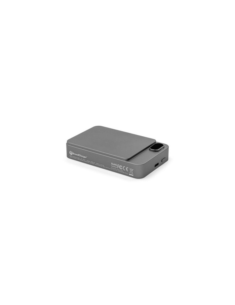 Batterie sans fil publicitaire de 10 000 mAh Brandcharger Powerwave Matières : aluminium Couleurs : gun goodies publicitaire évé