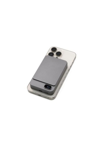 Batterie sans fil publicitaire de 10 000 mAh Brandcharger Powerwave Matières : aluminium Couleurs : gun livraison express 24h 48