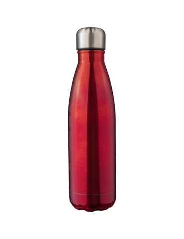 Gourde isotherme personnalisée en acier inoxydable recyclé de 500 ml - Clifford Matières : acier inoxydable Couleurs : rouge