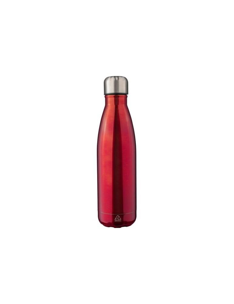Gourde isotherme personnalisée en acier inoxydable recyclé de 500 ml - Clifford Matières : acier inoxydable Couleurs : rouge cad