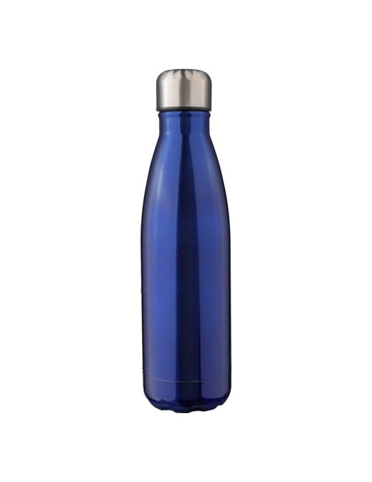 Gourde isotherme personnalisée en acier inoxydable recyclé de 500 ml - Clifford Matières : acier inoxydable Couleurs : rouge mar