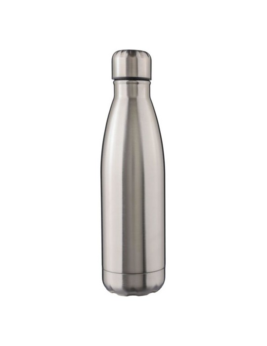 Gourde isotherme personnalisée en acier inoxydable recyclé de 500 ml - Clifford Matières : acier inoxydable Couleurs : argenté l