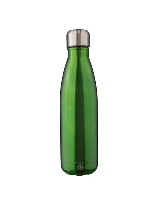 Gourde isotherme personnalisée en acier inoxydable recyclé de 500 ml - Clifford Matières : acier inoxydable Couleurs : argenté p