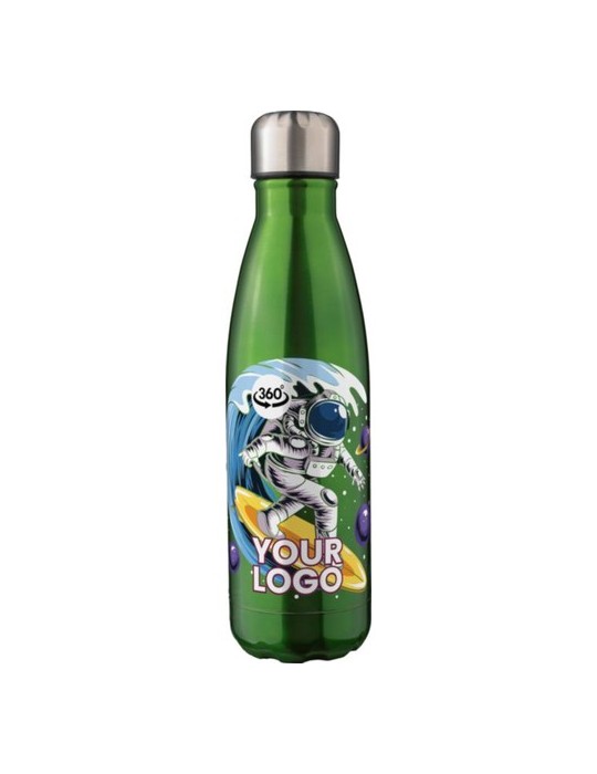 Gourde isotherme personnalisée en acier inoxydable recyclé de 500 ml - Clifford Matières : acier inoxydable Couleurs : argenté c