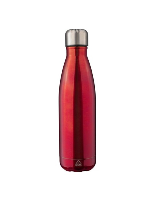 Gourde isotherme personnalisée en acier inoxydable recyclé de 500 ml - Clifford Matières : acier inoxydable Couleurs : argenté a