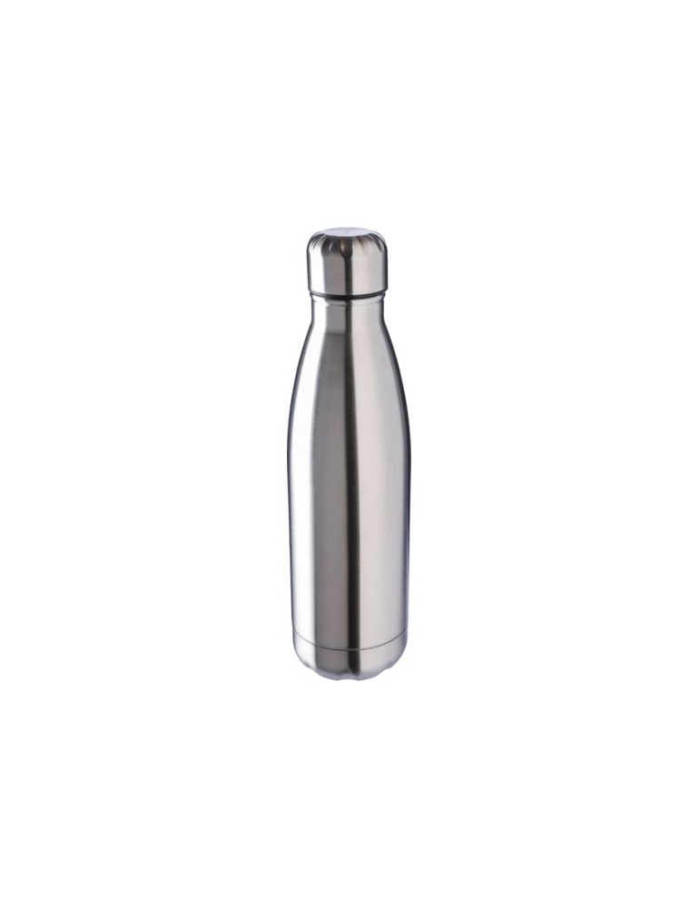 Gourde isotherme personnalisée en acier inoxydable recyclé de 500 ml - Clifford Matières : acier inoxydable Couleurs : argenté p