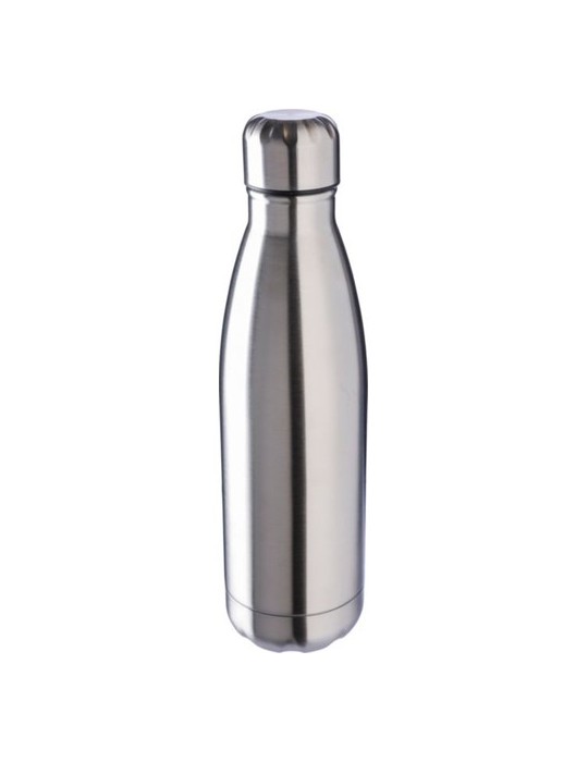 Gourde isotherme personnalisée en acier inoxydable recyclé de 500 ml - Clifford Matières : acier inoxydable Couleurs : argenté p