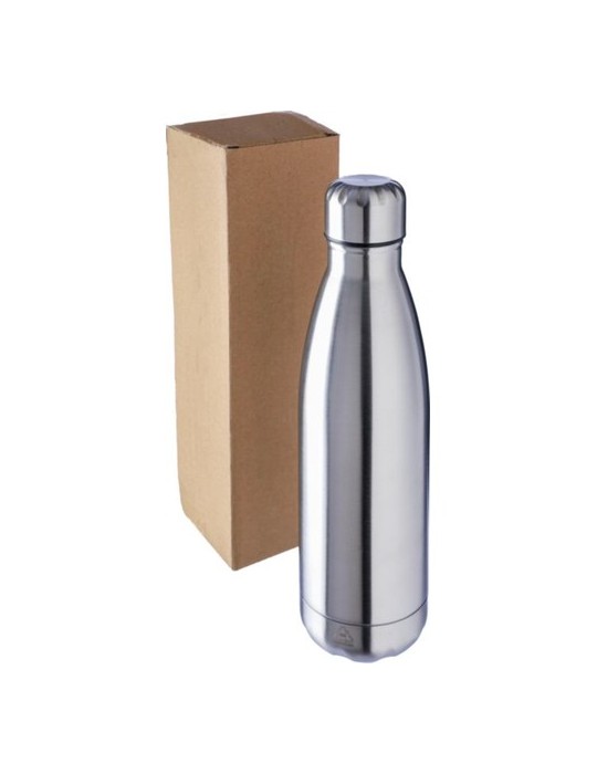 Gourde isotherme personnalisée en acier inoxydable recyclé de 500 ml - Clifford Matières : acier inoxydable Couleurs : argenté p