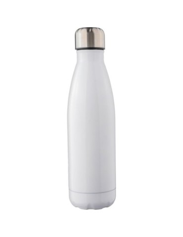 Gourde isotherme personnalisée en acier inoxydable recyclé de 500 ml - Clifford Matières : acier inoxydable Couleurs : blanc goo