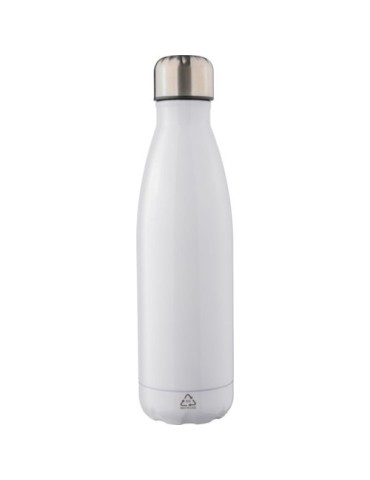 Gourde isotherme personnalisée en acier inoxydable recyclé de 500 ml - Clifford Matières : acier inoxydable Couleurs : blanc imp