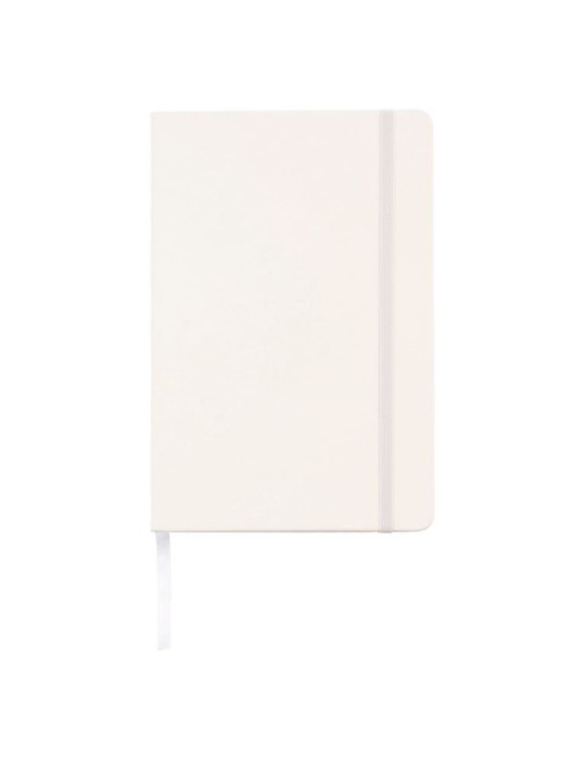 Carnet publicitaire A6 en PU - Bradley Matières : carton Couleurs : blanc
