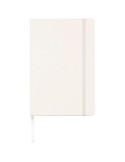 Carnet publicitaire A6 en PU - Bradley Matières : carton Couleurs : blanc