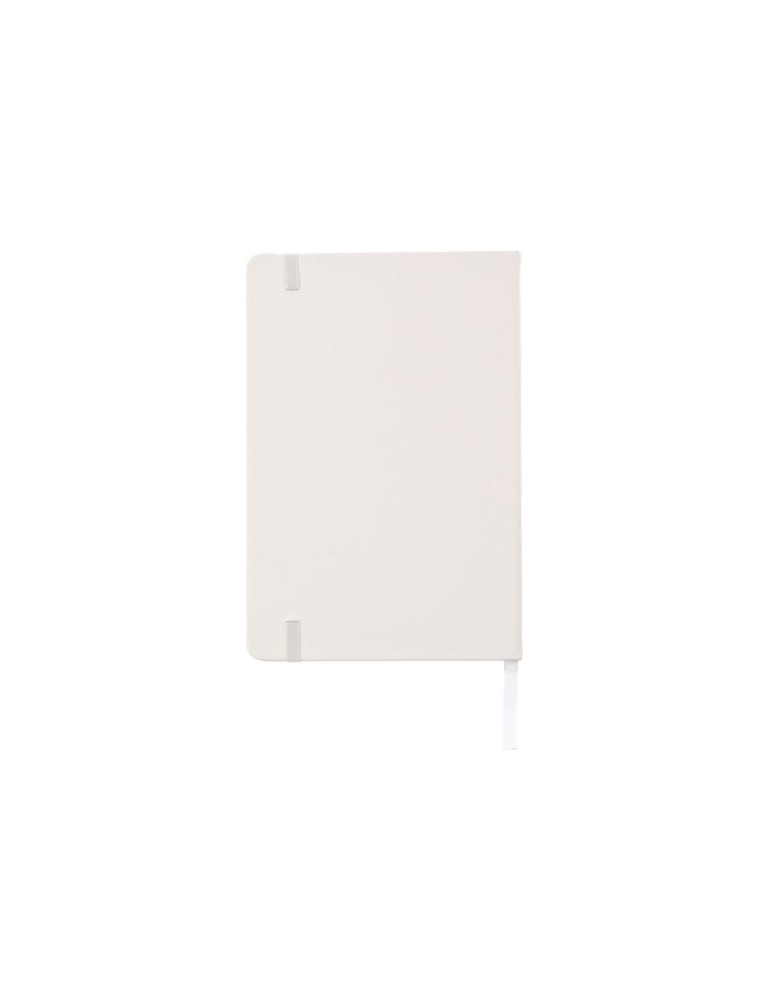 Carnet publicitaire A6 en PU - Bradley Matières : carton Couleurs : blanc objet promotionnel éco-responsable