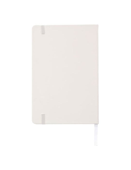 Carnet publicitaire A6 en PU - Bradley Matières : carton Couleurs : blanc objet promotionnel éco-responsable