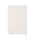 Carnet publicitaire A6 en PU - Bradley Matières : carton Couleurs : blanc objet promotionnel éco-responsable
