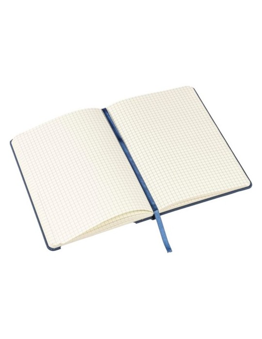 Carnet publicitaire A6 en PU - Bradley Matières : carton Couleurs : blanc marquage laser ultra précis