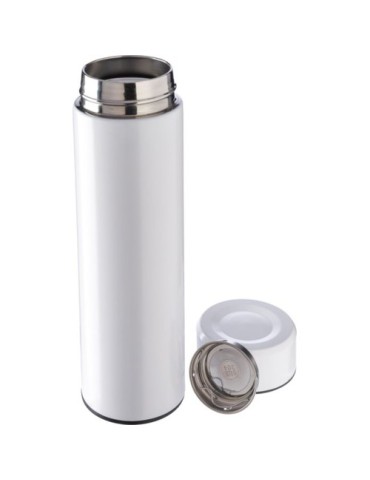 Bouteille isotherme personnalisée en acier inoxydable de 450 ml Mary Matières : acier inoxydable Couleurs : gun personnalisable 