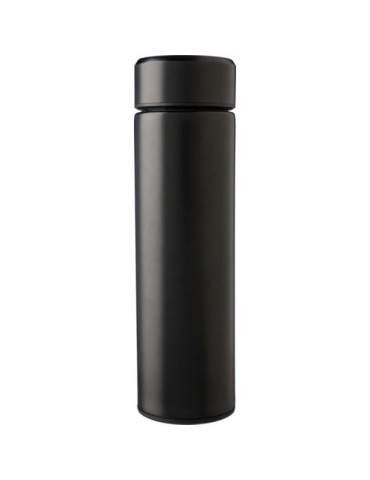 Bouteille isotherme personnalisée en acier inoxydable de 450 ml Mary Matières : acier inoxydable Couleurs : noir cadeau entrepri