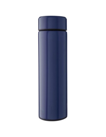 Bouteille isotherme personnalisée en acier inoxydable de 450 ml Mary Matières : acier inoxydable Couleurs : bleu marquage laser 