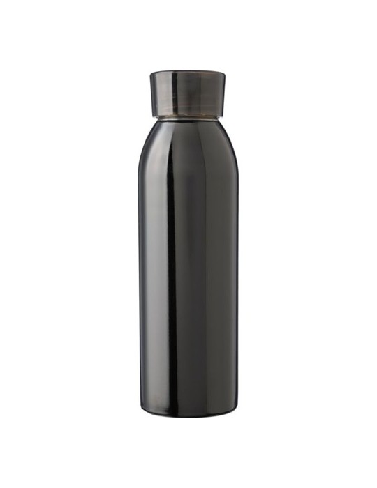 Gourde personnalisée en acier inoxydable de 650 ml - Cindy Matières : silicone Couleurs : noir