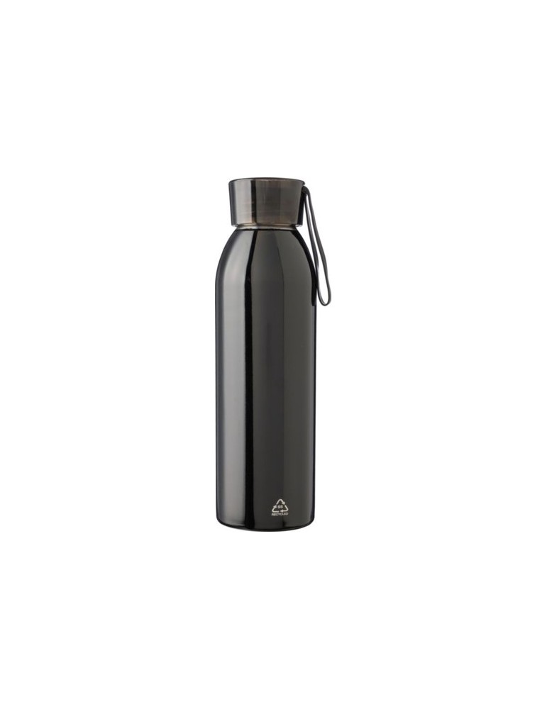 Gourde personnalisée en acier inoxydable de 650 ml - Cindy Matières : silicone Couleurs : noir personnalisation rapide en France